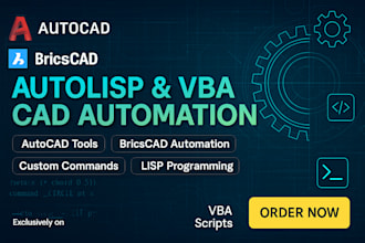 build autocad and bricscad automation scripts using lisp or vba