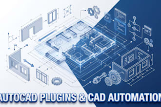 create autocad plugins, dynamic blocks and custom cad automation tools