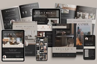 canva real estate marketing kit property flyer brochure listing presentation