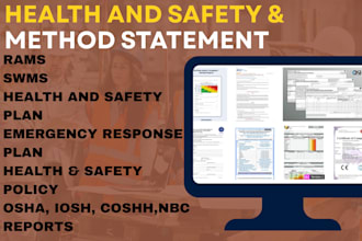 make rams, hse plan, jha, swms or work methodlogy and safety plans