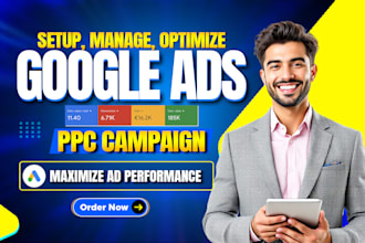 setup and manage your google ads adwords PPC campaigns