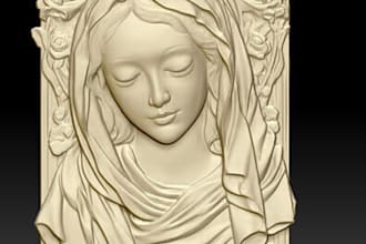 do 3d realistic bas relief,wood carving,stl wall engraving,3d medallion,3d print