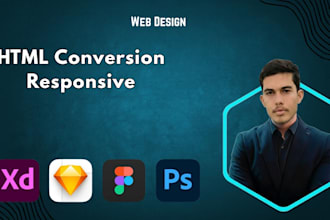 convert figma, psd, xd to html, responsive layout