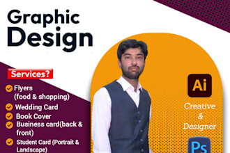 design business cards, flyers, qr bar codes and book cover