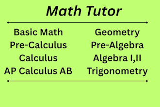 be your math tutor from grade 1 to 12