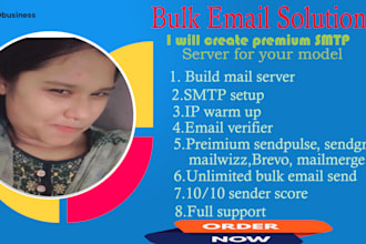 build SMTP server to send unlimited bulk email campaign