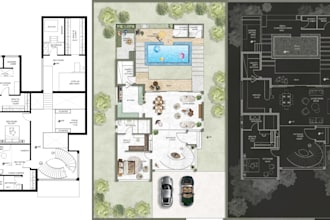 draw and render floor plans