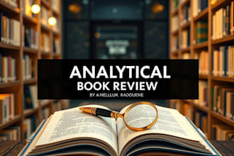 write a premium analytical book summary or review published author