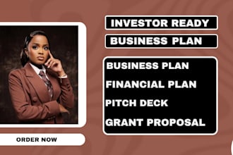 write an investor ready business plan for startup, nonprofit