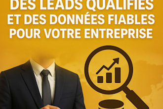 leads de qualité et  données fiables pour votre entreprise