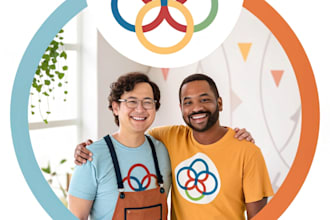 create character logo and friendship portrait