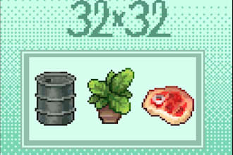 create items for your game pixel art