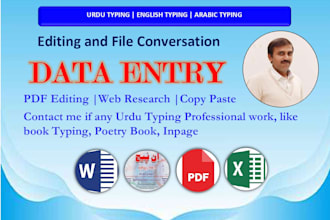 provide urdu typing services for blogs, columns, stories