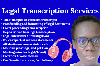 transcribe your court audio or video files