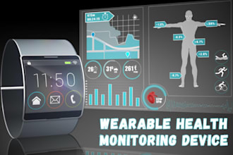 design pcb for wearable health monitoring device, sensors, firmware esp32 stm32