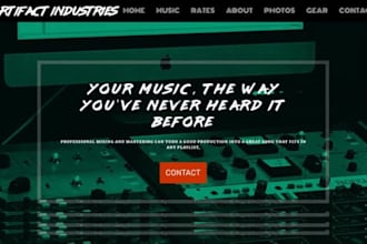 design bandzoogle website music website podcast bandzoogle store dj band website