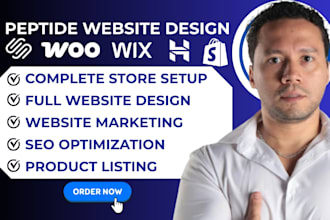 build peptide website nutraceutical supplements website sarms store peptide shop