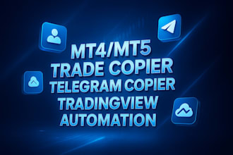 develop forex trade copier, telegram signal copier, tradingviews signal strategy