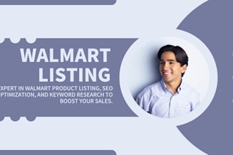 walmart product listing seo optimization keyword research expert