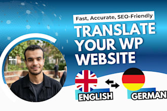 translate wordpress website from english to german