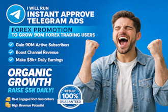 run active telegram ads grow 90m trading subs forex promotion telegram promotion