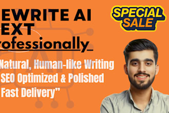rewrite humanize ai generated content professionally
