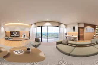 offer virtual 360 images of interior design