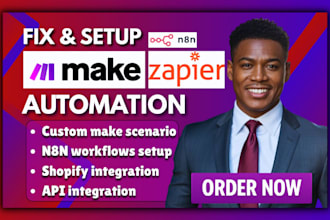 fix make com made com setup make com automation make automation make expert, n8n