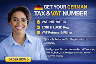 get your german tax and vat number, vat id, eori, lucid and do vat returns