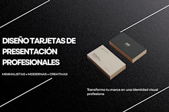diseñaré tarjetas de presentación creativas, minimalistas y personalizadas