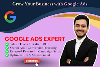 create and manage high converting google ads campaigns