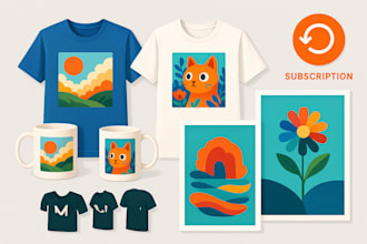 design and set up your pod custom artist merchandise store with subscriptions