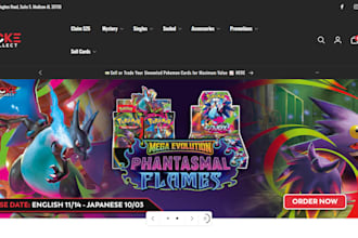 build dynamic pokemon shopify store trading card store tcg store pokemon website