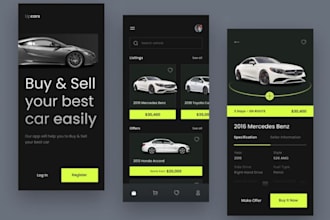 build car maintenance app, car marketplace, auction, fleet monitoring, mechanic