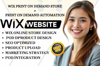 setup wix print on demand store with printify or printful integration, wix store
