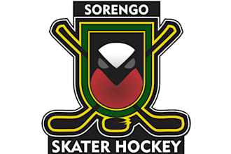 create gorgeous new inline hockey logo for a small town