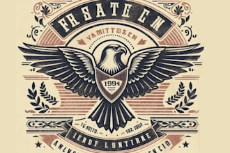 create unique bird falcon security logo