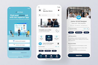 job portal app, job seeker app, job hunting app, job listing app, recruitment ap