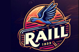 create high quality mascot rail bird logo