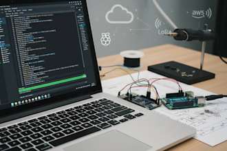 custom iot projects pcb esp32 raspberry pi lora mqtt AWS mobile web apps