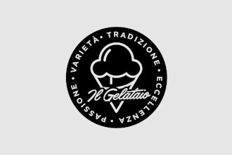 design a hipster vintage ice cream logo for il gelataio