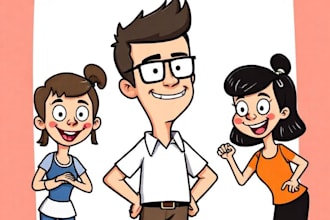 draw you in bob burgers cartoon style pro