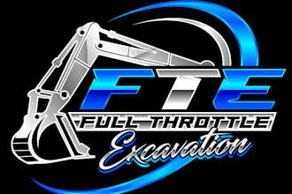 design unique excavation logo for your company