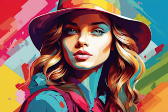 draw your photo to an amazing vector pop art wpap