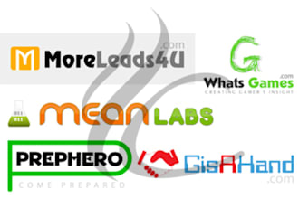 design 4 diffrent logos for your Company