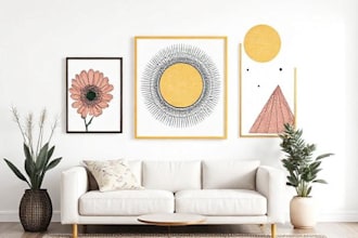 do minimalist printable wall art design for etsy