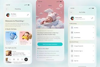build an ai baby care app, baby sitting app, baby monitor app,day care app