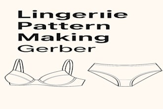 create professional lingerie patterns with grading
