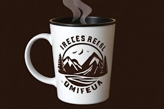 do custom graphics for coffee mug or cup design