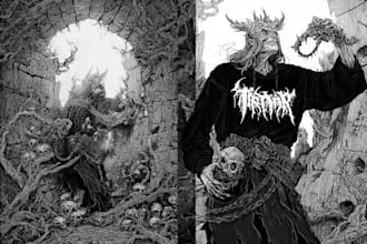 a dark art illustration